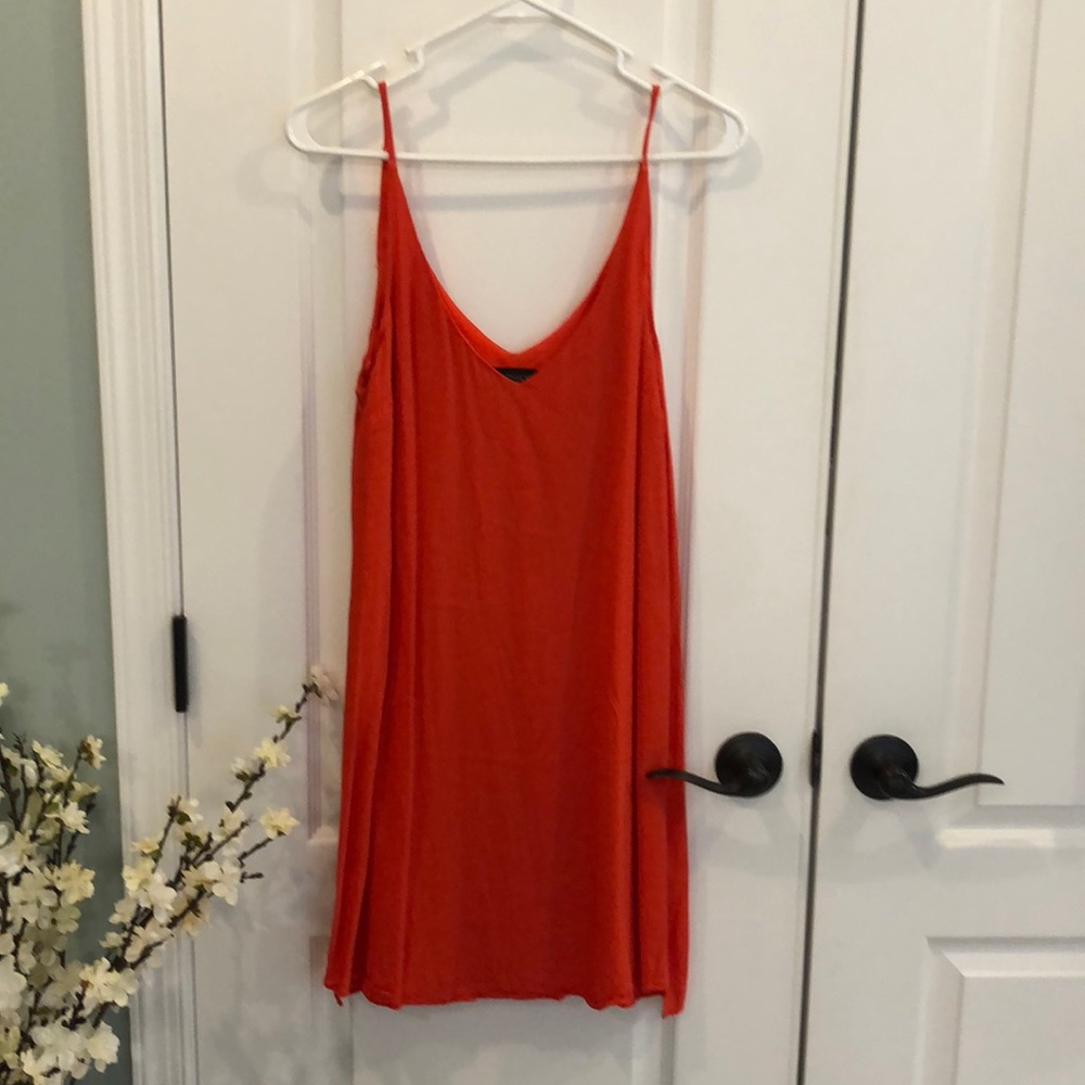Orange mini dress